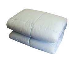 梦芬双人九孔羽丝绒舒洁冬被 淡蓝温暖，品质之选